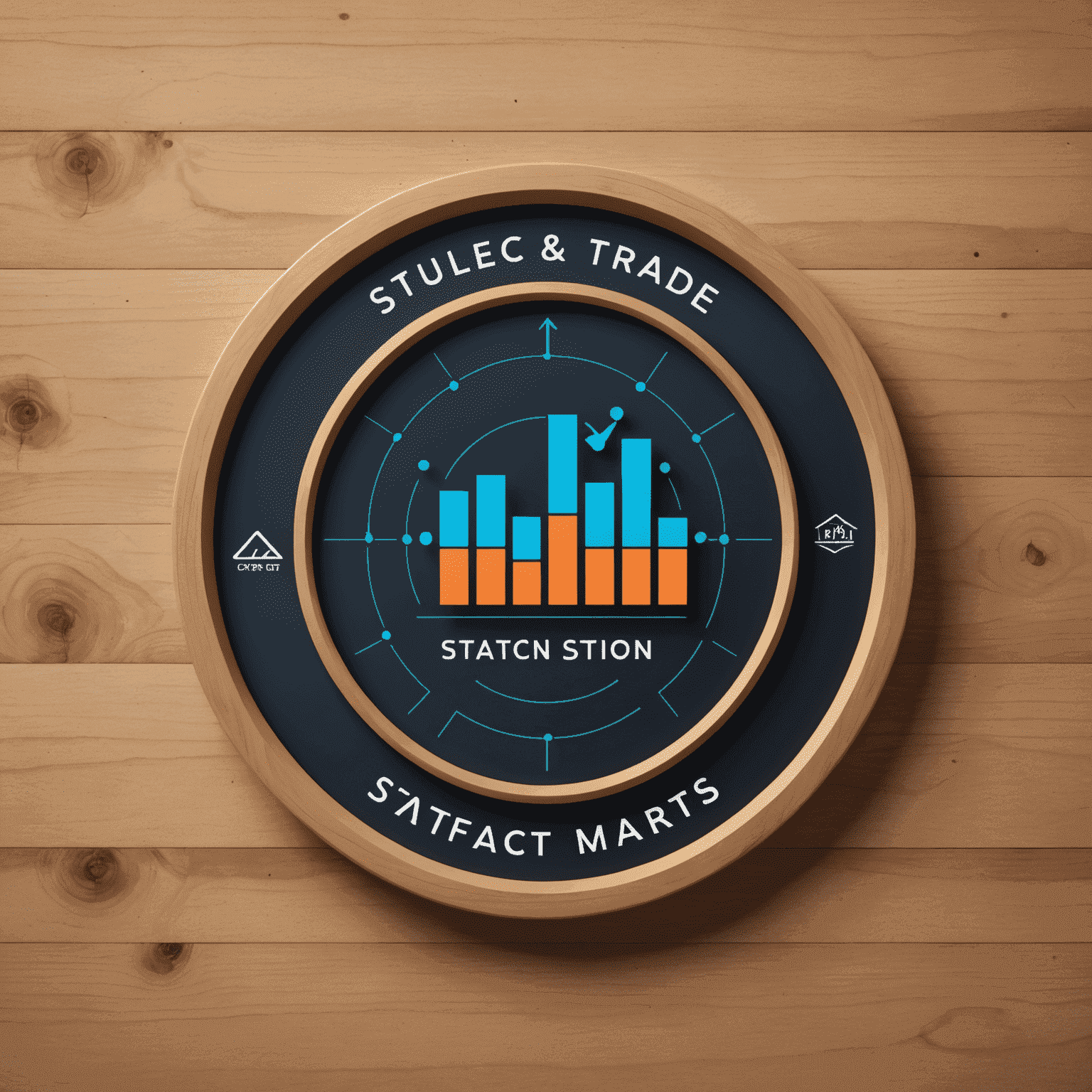 Station Trade Metrics Lab logo featuring a stylized chart and trading symbols