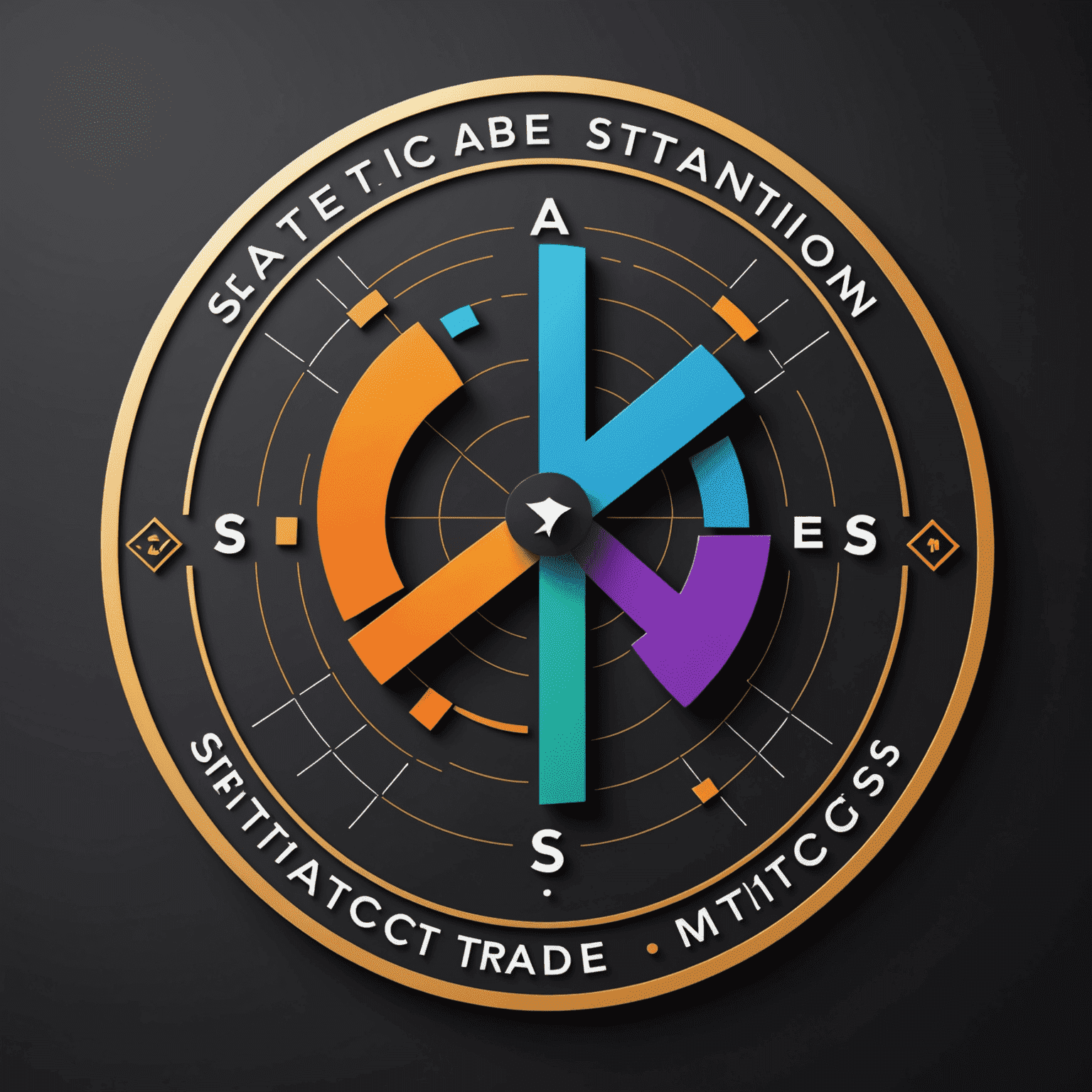 Station Trade Metrics Lab logo featuring a stylized chart and trading symbols