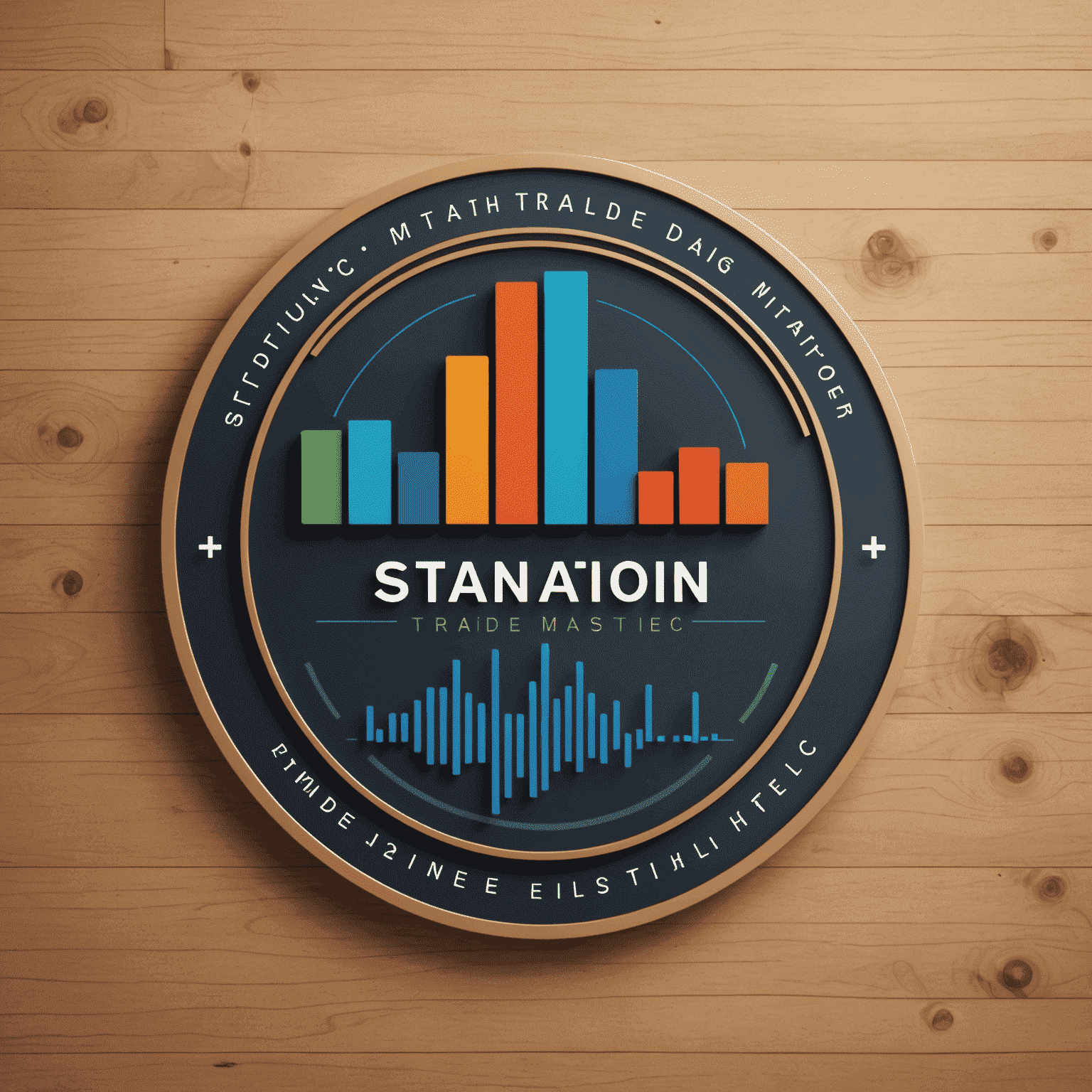 Station Trade Metrics Lab logo featuring a stylized chart and trading symbols