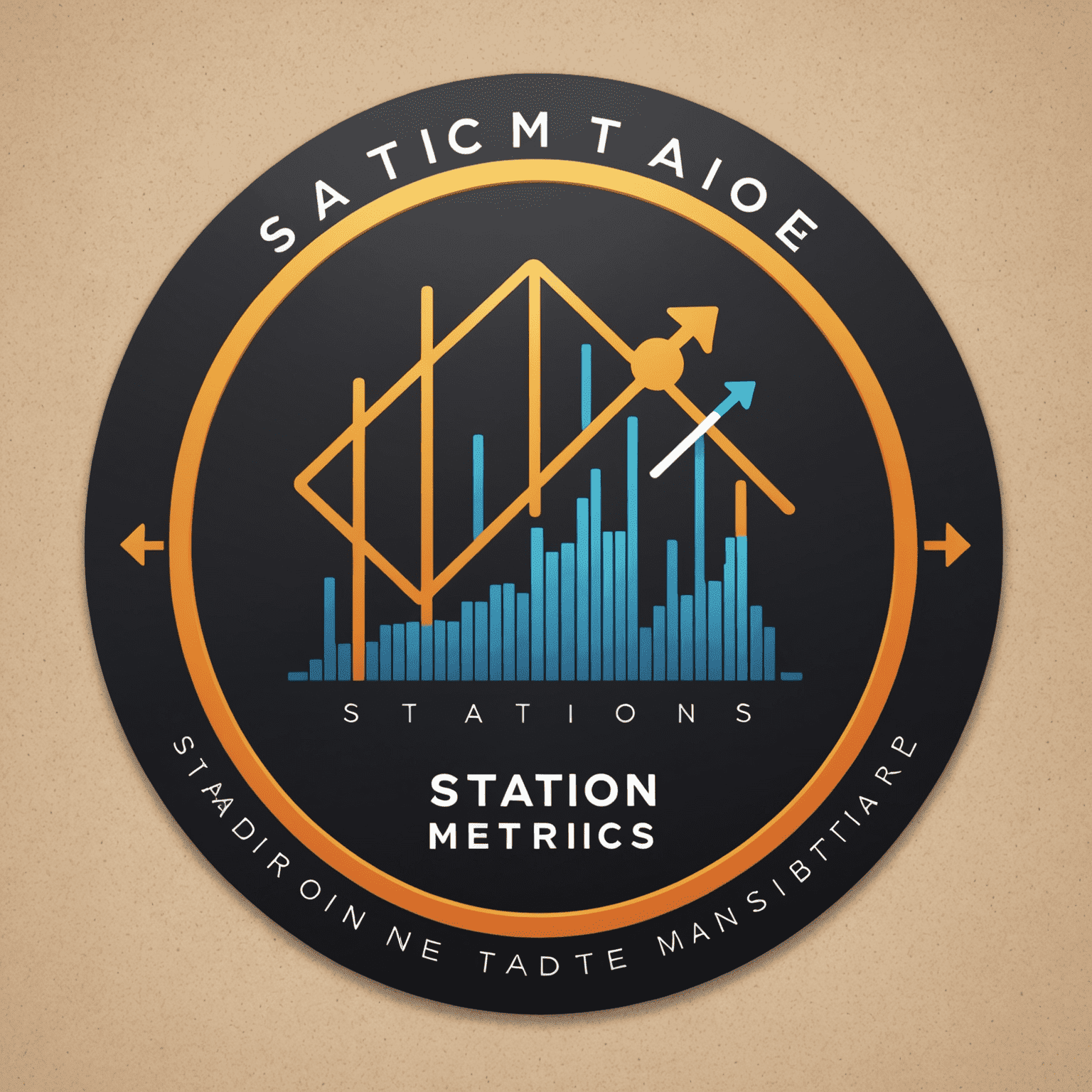 Station Trade Metrics Lab logo featuring a stylized chart and trading symbols