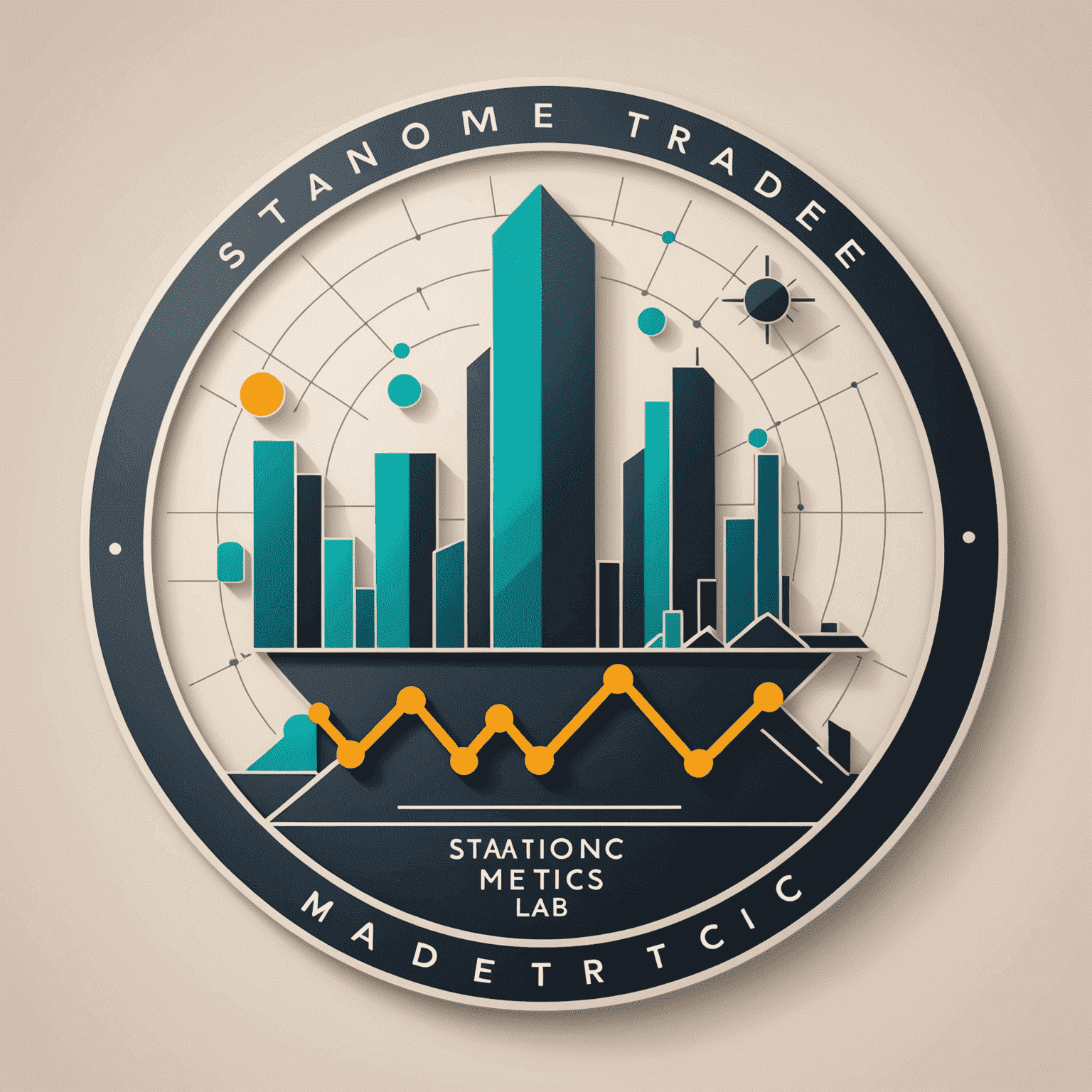 Station Trade Metrics Lab logo featuring a stylized chart and trading symbols